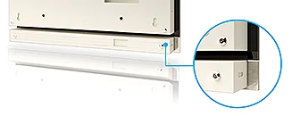 High quality speakers in the bahtroom. 